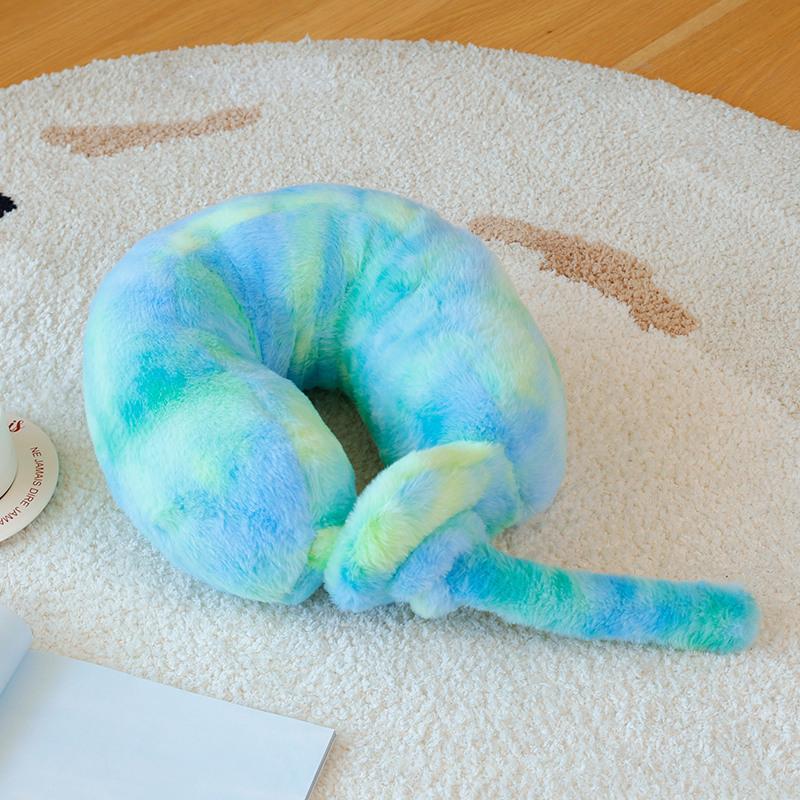 Cartoon Colorful U-Shaped Pillow Neck Pillow Home Pillow Cushion Girl Travel Rest Neck Pillow Girlfriend Birthday Gift