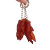 Chicken Wings Drumstick Fast Food Key Ring Fashion Jewelry Simulation Food Keychains Bag Pendant
