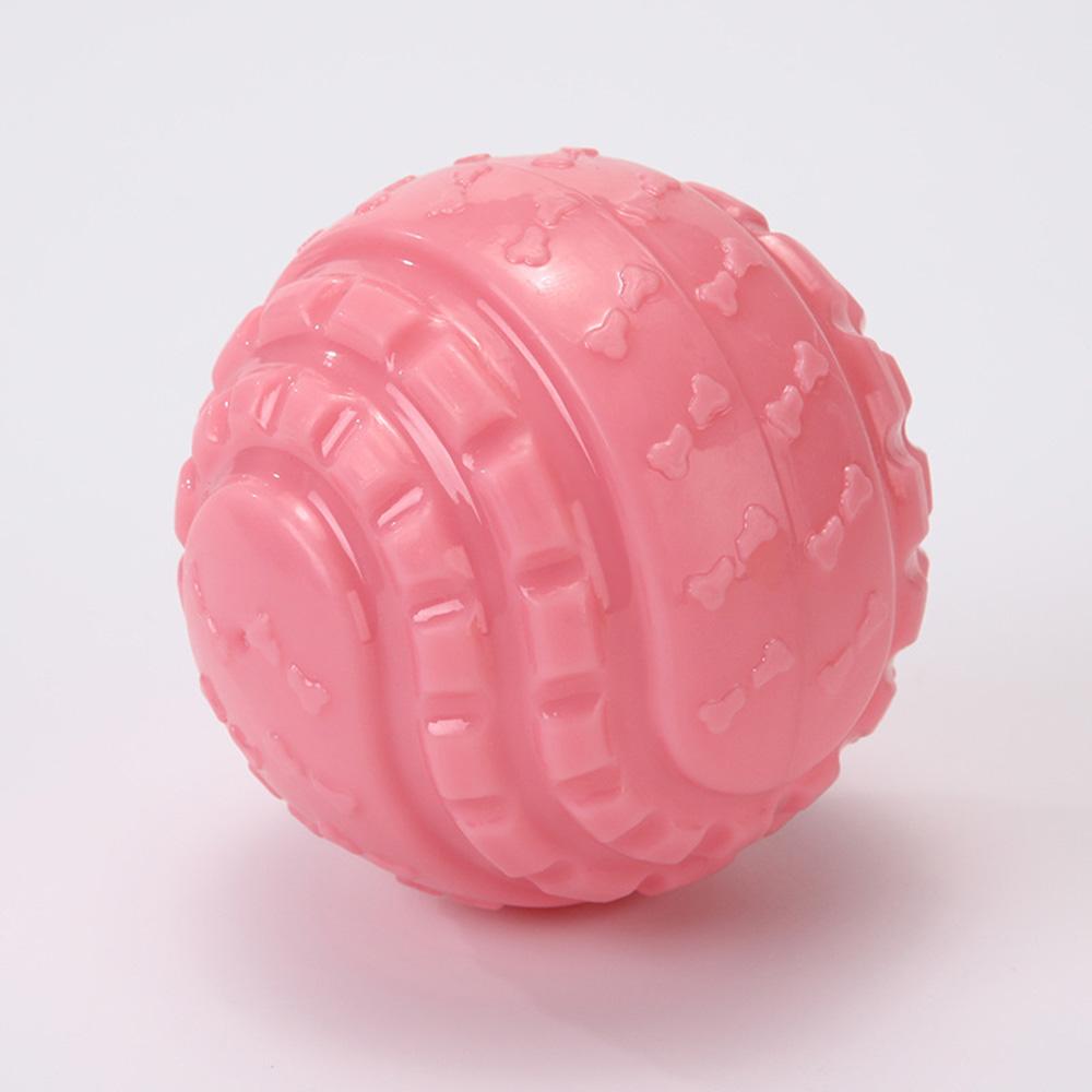 Dog Toy Ball - Durable & Chew-Resistant Elastic Ball for Large Dogs, Squeaky Molar Toy for Teeth Cleaning,