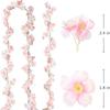180Cm Artificial Flowers Cherry Blossom Garland Wedding Arch Garden Backdrop Home Party Decoration Silk Fake Plants Vine