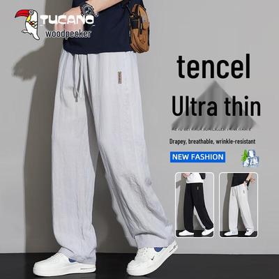 Men's Lyocell Linen Blend Casual Pants