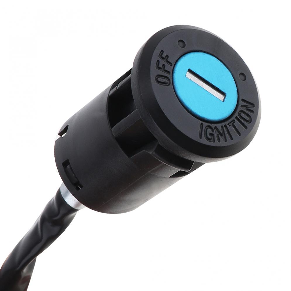 4 Wires Universal 2 Ignition Keys Start Switch Door Lock Key Motorcycle Accessories for ATV Go Kart Scrambling