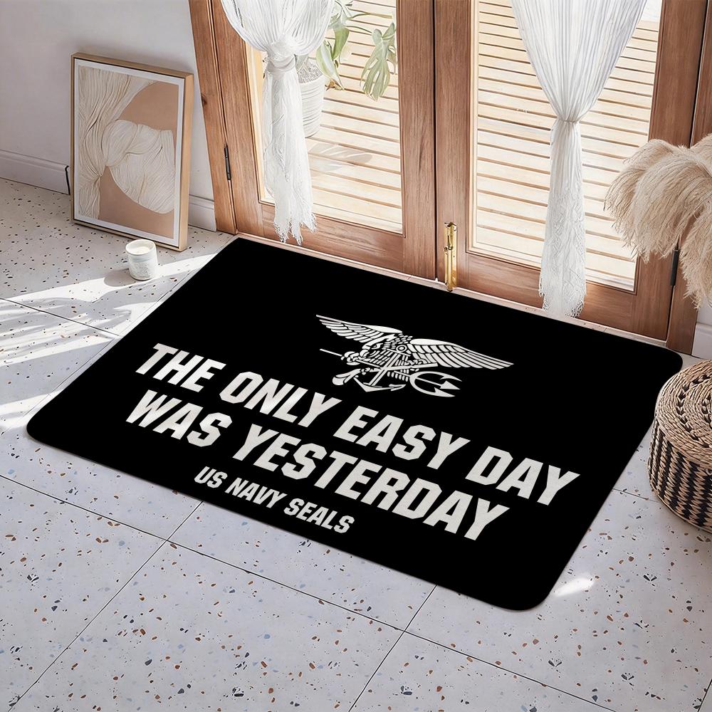 Military U US Navy Seals Floor Mat Eco  Flannel Doormat Non Slip Odorless Indoor Floor Rug Soft Short Plush Home Mat
