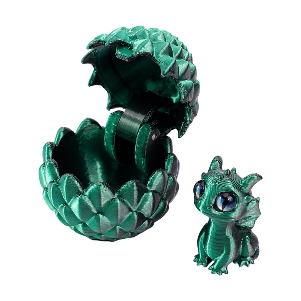 3D Printed Dragon Eggs with Dragon 3D Printed Animals Toy Tabletop Centerpieces for Home Car Office Tabletop Ornament