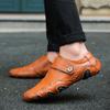 Neue Herren-Lederschuhe für den Frühling, handgefertigte Freizeitschuhe aus echtem Leder, atmungsaktive Lederschuhe, große Größe, Walking 38-48