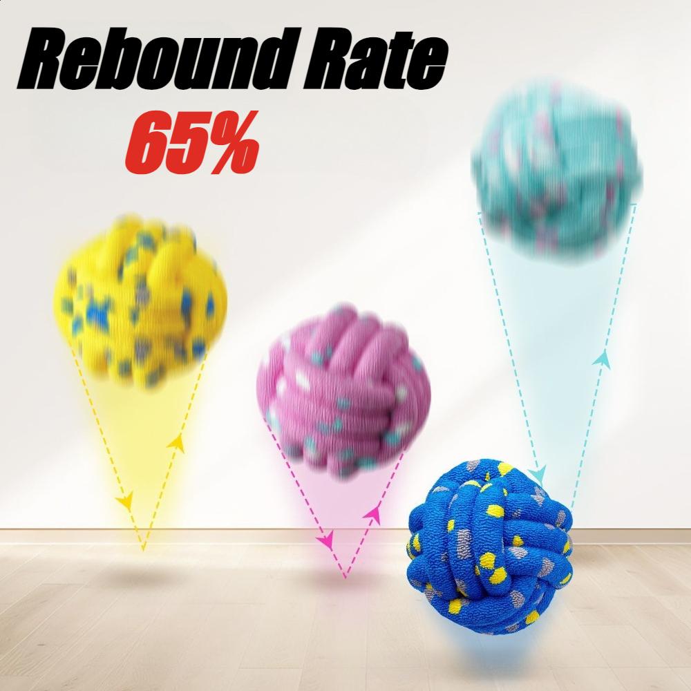 7.5cm Bouncing Chewing Ball for Dog Cats Teeth Cleaning Toy for Pet Interaction Fetching Game Play