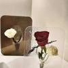 Modern Acrylic Vase with Geometric Frame. Clear Rectangular Decor for Home/Office. Elegant Gift for Any Occasion.