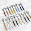 LAGUIOLE Janneron Laguiole Marble Beige Teaspoon & Teafork Set