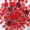 50-Piece Realistic Artificial Flower Set: Hairpins, Wreaths & Hanfu Accessories for Weddings & DIY Projects
