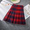 Danmo Harajuku Short Skirt Korean Plaid Skirt Women Zipper High Waist School Girl Pleated Plaid Skirt Sexy Mini Skirt Plus Size