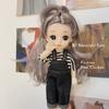 16Cm Bjd Dolls For Girls 1/8 Bjd Doll Diy Toy Doll With Clothes Dress Up Fashion Dolls 13 Movable Joint Baby 3D Big Eyes Munecas