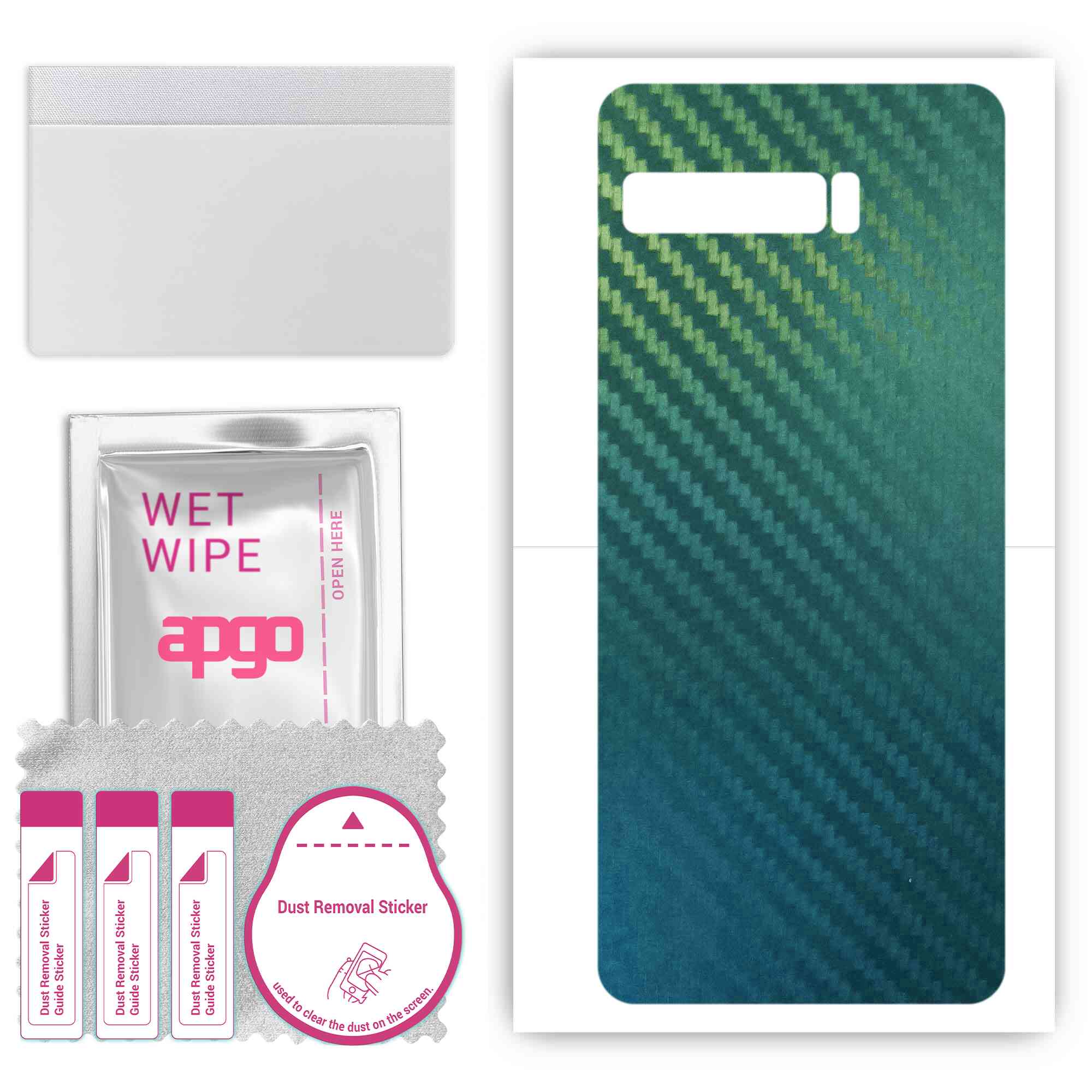 

Apgo Protective Skin Sticker for the back compatible with Asus ROG Phone 3 ZS661KS, Wrap Film, Foil, Vinyl - Pattern Carbon Chameleon CAKA1