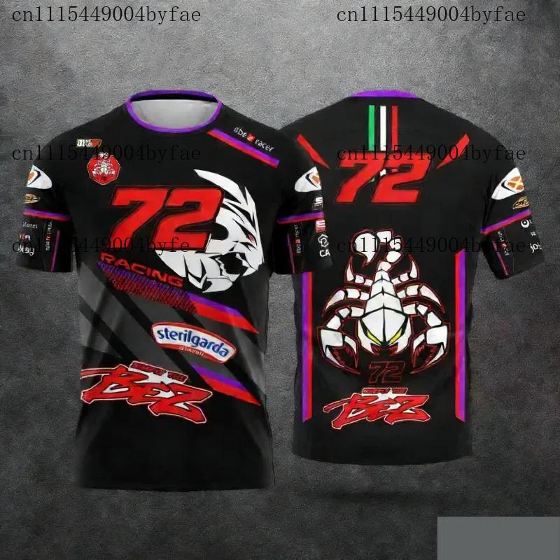 Koszulka Motocyklowa Wyścigowa Garnitur Jeździec #89 Jorge Martín i Jeździec #72 Marco Bezzecchi Codzienna Koszulka Rodzinna Dziecięce Koszulki