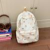 Schoolbag Japanese Simple Printed Schoolbag Female Large Capacity Cute Versatile Backpack Student High Value Class Commuter Backpack