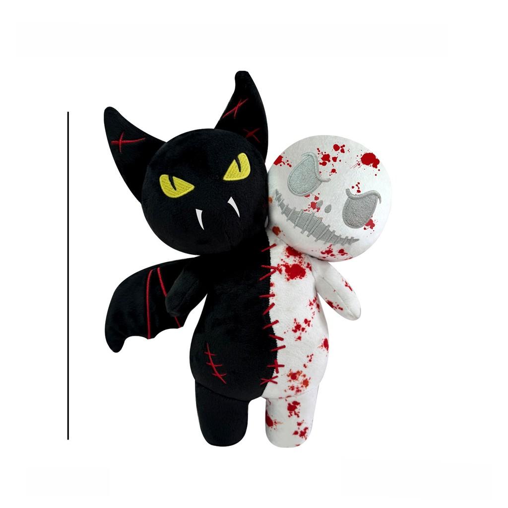 

Halloween Plush Ghost And Pumpkin Skull Nightlight With Glowing Effect For Kids Bedroom Decor чорний