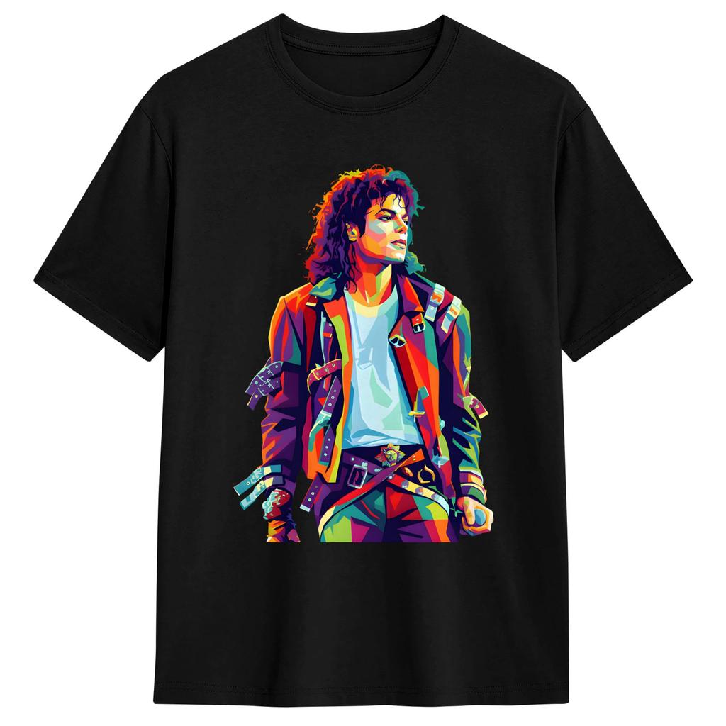 MMichael JJackson Poster Art TShirt Summer Cotton TShirts For Unisexs Custom Logo Tee Shirt Short Sleeve Streetwear Clothing