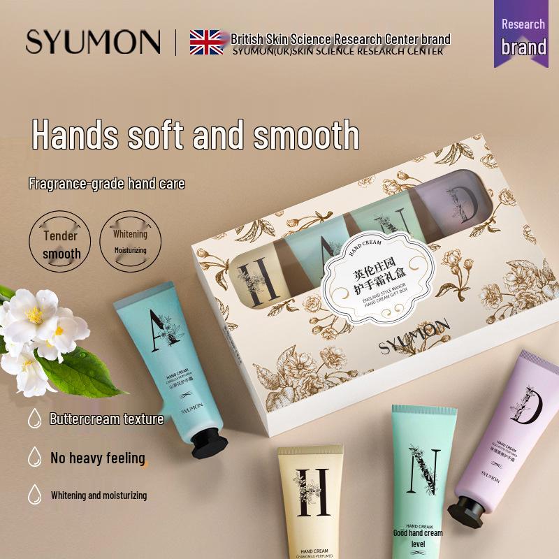 

Water Rhyme Dream British Manor Chamomile Hand Cream Gift Box - Moisturizing & Hydrating Anti-Dryness Souvenir