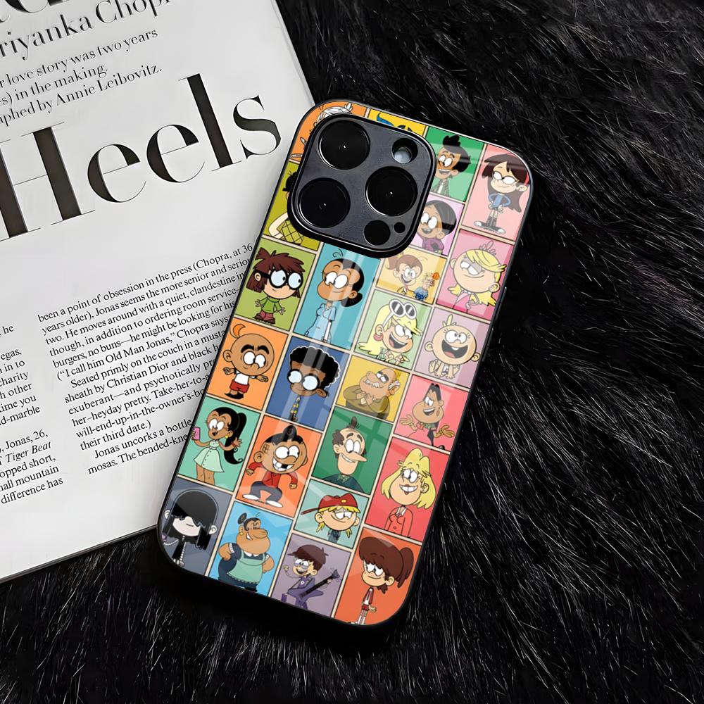 

The L-LoudS H-HouseS Phone Case For IPhone 17 Air 16 E Pro Max 15 14 13 Mini 12 Pro 11 Max Plus Black Glass Cover iPhone 16 Pro Max