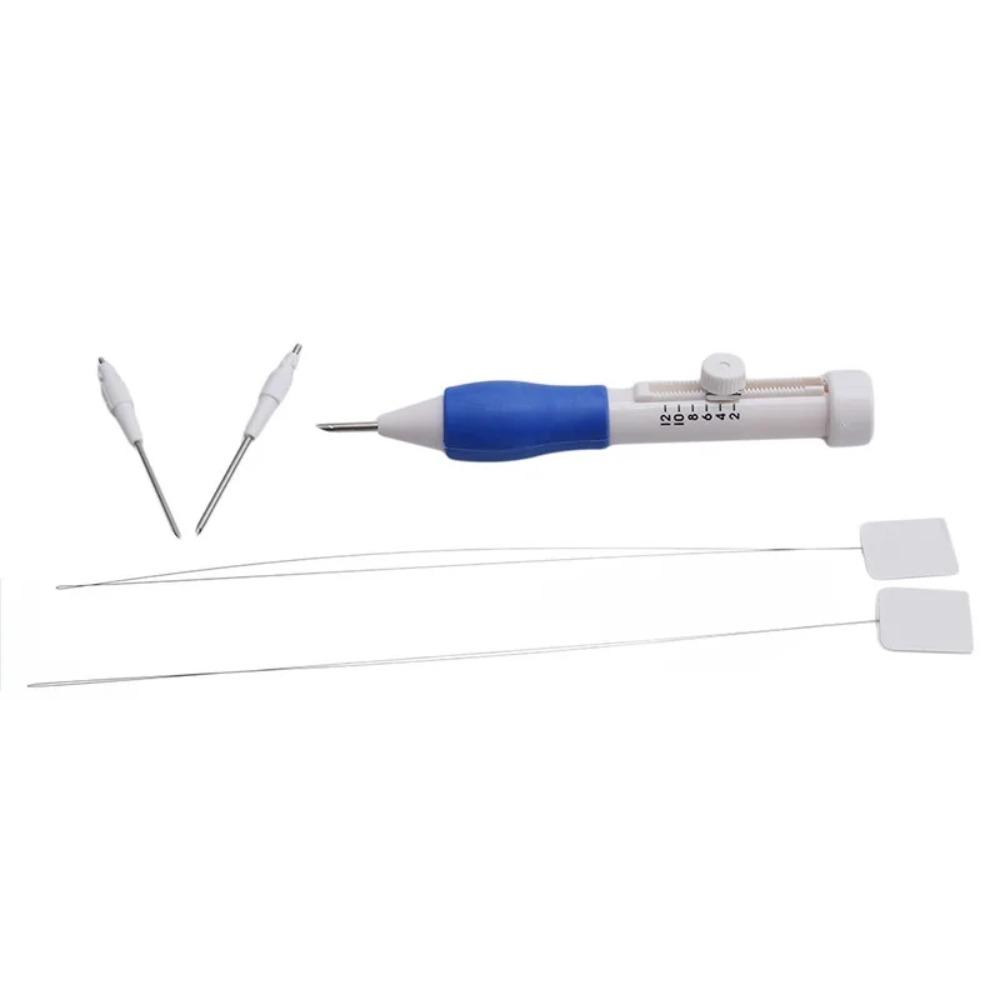 1 Set Punch Needle Tool Set for Embroidery, Adjustable Pen with Needles, Complete DIY Sewing & Stitching Supplies