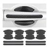 Door Handle Protector Set of 8 Carbon Fiber Door Handle Protection Scratch Prevention Scratch Seal Sticker Cover Protective Film Accessories Parts
