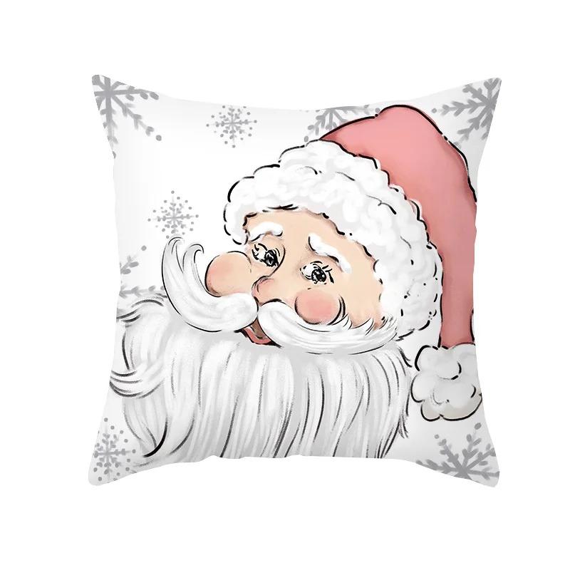 Christmas Themed Pillowcases Car Accessories Office Santa Claus Living Room Sofa Home Pillowcases
