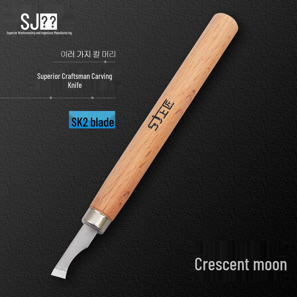 Superior Craftsman Carving Knife Set: Curved, Flat, Round, Triangular, Needle Knives for Handmade Rubber Stamp Crafting