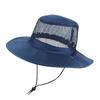 Fashion Mesh Breathable Bucket Hat Wide Brim Quick-Drying Sun Hat Waterproof Fordable Basin Cap Outdoor