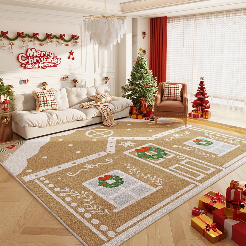 Rug Christmas Winter Seasonal Warmth Floor Mat For Living Room And Bedroom Cold Weather Home Decoration