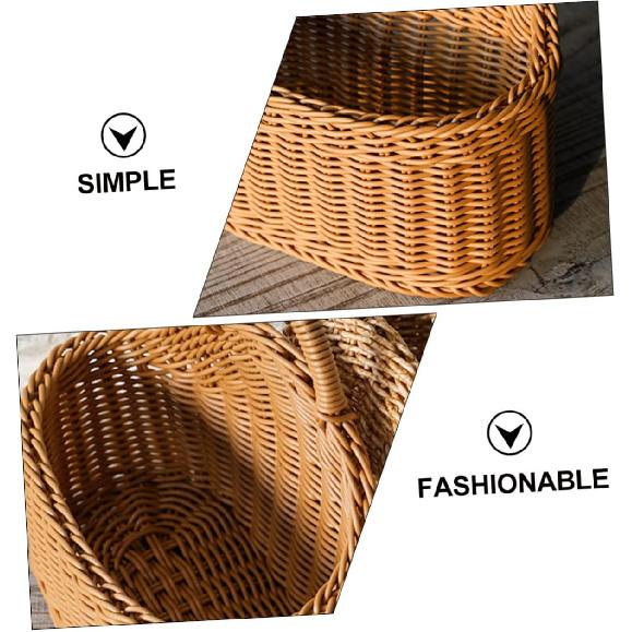 1pc Plastic Knitted Wall-mounted Storage Basket for Kitchen Utensils Simple Design Spoon Chopsticks Holder Lightweight Home Storage Countryside Style