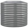 vidaXL Hochbeet Verzinkter Stahl 368x80x68 cm Grau