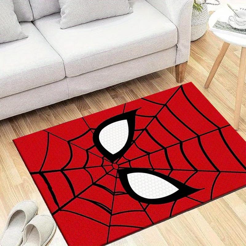 

1pc Spider-Man Pattern Area Rug Soft Flannel Floor Mat for Living Room, Office, Bedroom and Carpet, Sofa Coffee Table Floor Mat 60cm by 90cm
