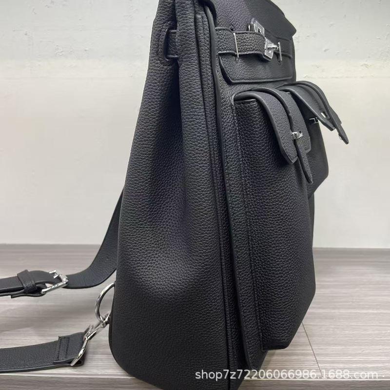 Απλή υφή δέρματος, για τη δουλειά, την καθημερινή μετακίνηση, φορητή, χιαστί ανδρικές και γυναικείες τσάντες στήθους, μοντέρνο σακίδιο, σχολική τσάντα, στυλ