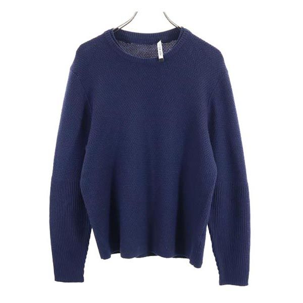 

NEIL BARRETT Long sleeve Crew neck sweater M Navy knit Men s Used