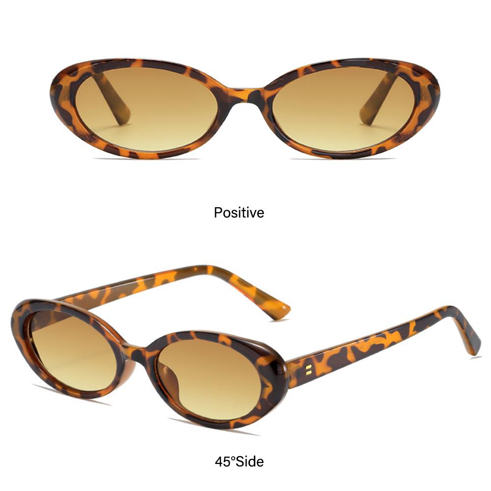 Summer Retro Oval Sunglasses   Retro Sun Glasses Small Frame UV400 Protection Trendy Women  Oval Glasses Eyewear Shades