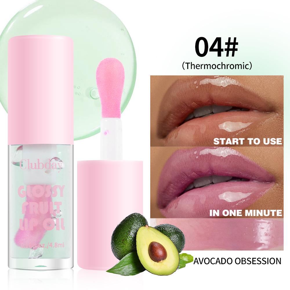 Brillo de Labios Hidratante de Larga Duración Multicolor Clubday para Labios Voluminosos