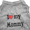 Hunde-Shirt, „I Love Mom“, Tank-Top mit Buchstaben-Aufdruck, Weste, Katze, Welpen, T-Shirts, Kleidung für kleine Hunde