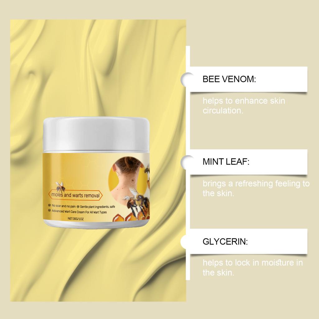 Crème pour la peau multi-effets Bee: Crème pour la peau nourrissante, hydratante, éclaircissante et réparatrice