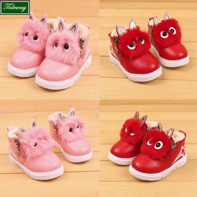 Amiley Infant Toddler Baby Girls Boys Kid Winter Thick Snow Boots Leather Shoes