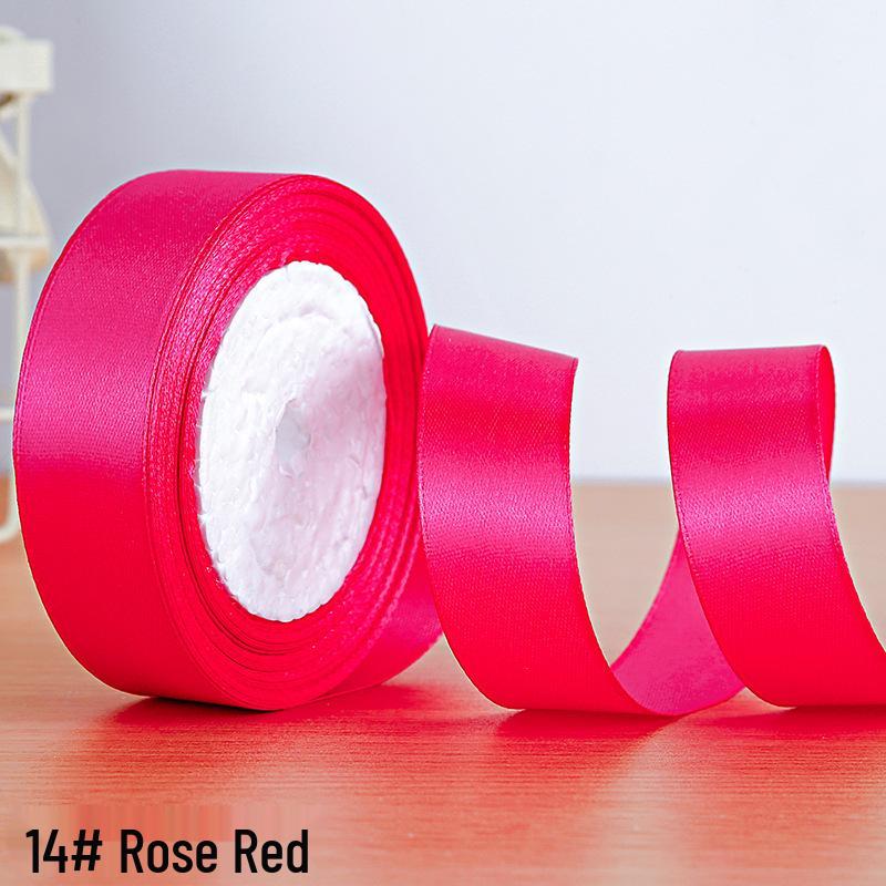 2.5cm Polyester Satin Ribbon for Gift Box and Hair Accessories