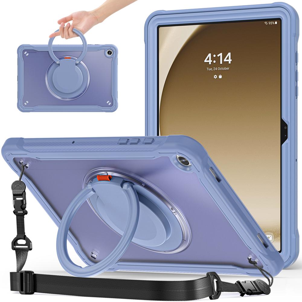 TPU+PC Portable Tablet Cases for Samsung Galaxy Tab A11+/A9 Plus/A11 Plus/A9 Case X236/X216/X135 Cover Rotate Coque Stand Shell