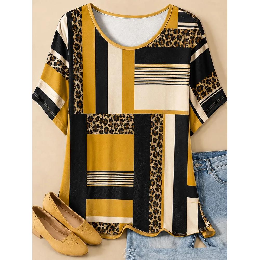 Casual Versatile Comfortable Top Short Sleeve Fashion Women's Loose T-Shirts Women’s