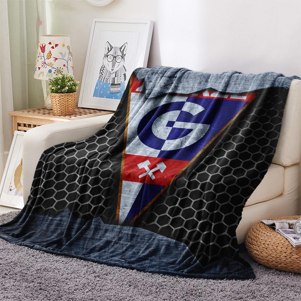 Górnik Zabrze Print Flannel Blanket, High Quality Comfortable for All Seasons, Home Decor, Warmth and Comfort