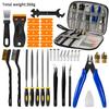 Kit di Attrezzi per Stampante 3D da 46/57 Pezzi con Custodia Portatile e Attrezzi Completi per Finitura e Pulizia per Hobbisti Progetti Creativi Fai-da-te