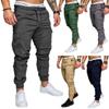 Mens Urban Fashion Slim Fit Zipper Shirring Twill Cargo Jogger Pants In Premium Quality Cotton Blend