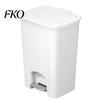 Double Open Lid Wastebasket Pedal Trash Can, with Dual-mode Lid, Easy Access Garbage Compact Recycling Bin Odor-proof Slim Solid Color Waste