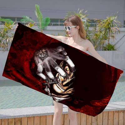 H-HellsingS Anime Microfibra Toalha de Praia Absorvente Secagem Rápida Macia Yoga Natação Resort Escalada Toalha