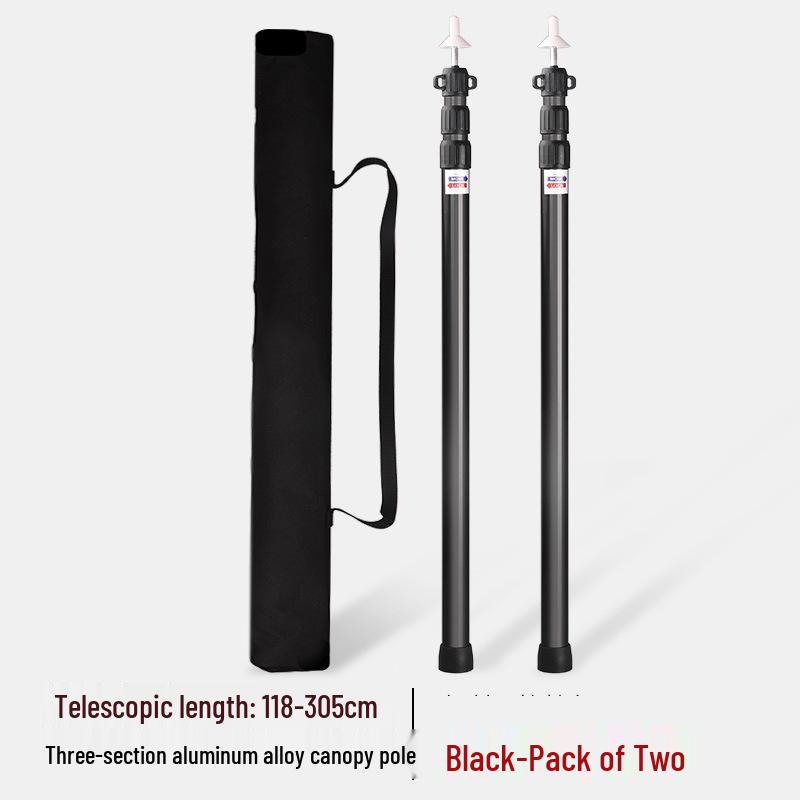 Telescopic Aluminum Awning Tent Support Pole - Thickened Alloy Design