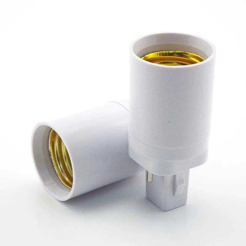 1PC Retardant G24 To E27 Lamp Base Bulb G24 Adapter Screw Power Holder Converter Light Bulb Socket Halogen CFL Lamp