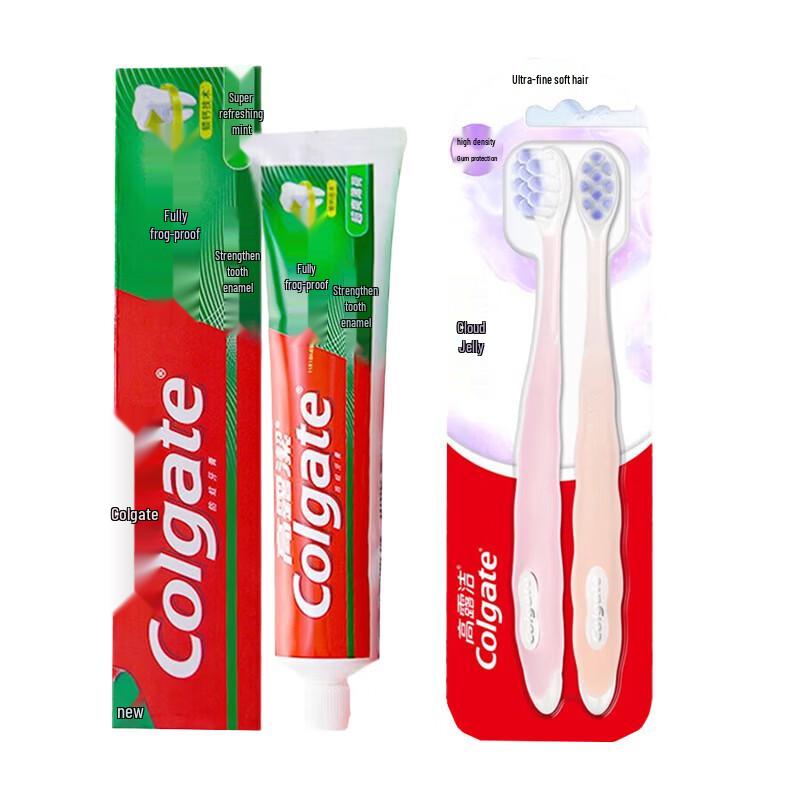 Colgate Total Anti-Cavity Fresh Mint Toothpaste & Toothbrush Set