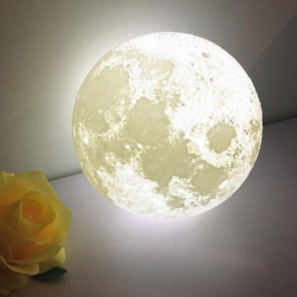 18cm 3D Print Girlfriend Birthday Gift Night Moon Light Touch Control LED UK GA 18cm 3D Print Girlfriend Birthday Gift Night Moon Light Touch Control LED UK GA